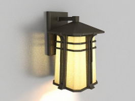 Modern outdoor wall sconce 3d preview