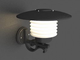 outdoor wall sconce lighting 3d model preview