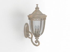 Vintage outdoor wall lantern lights 3d model preview