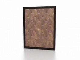 Upholstered wall covering 3d model preview