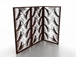 Room divider screens 3d model preview