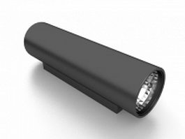 Outdoor spotlight fixture 3d model preview