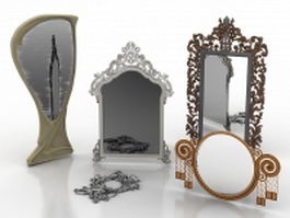 Bathroom mirror sets 3d model preview