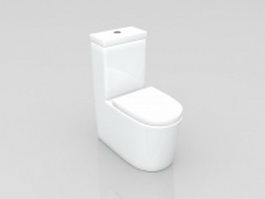 Modern toilet design 3d model preview
