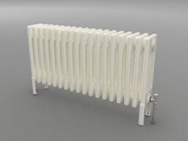Hot water radiator heater 3d model preview
