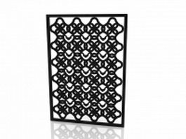Decorative wall panel screen 3d model preview
