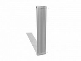 Old column radiator 3d model preview