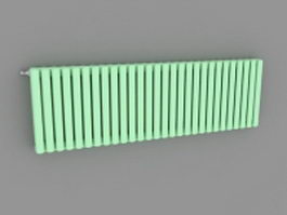 Green radiator 3d model preview
