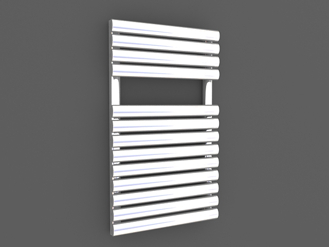 Straight ladder towel radiator 3d rendering