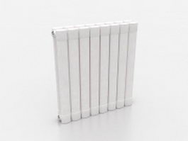 2 Column radiator 3d model preview