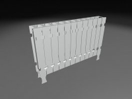 Steel panel radiator 3d model preview