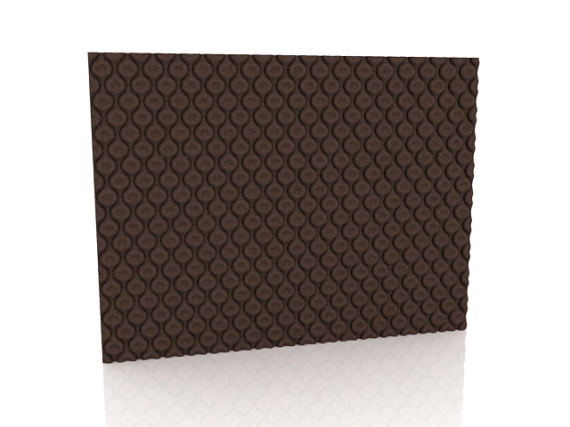 Tufted wall coverings 3d rendering