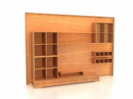 Storage wall unit 3d preview