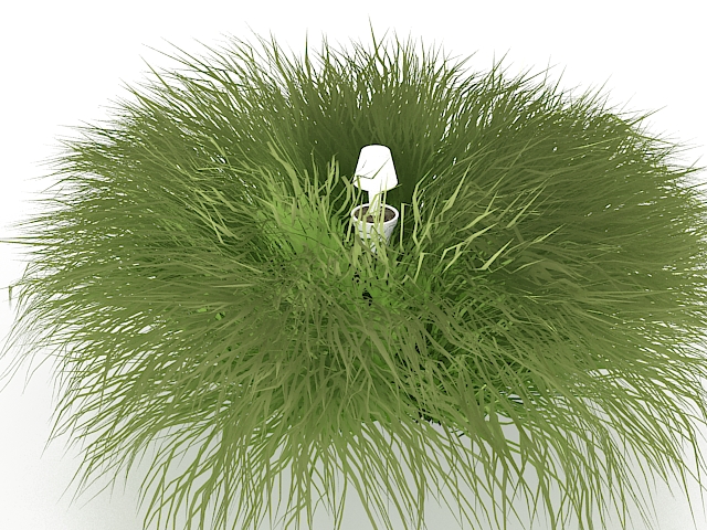 Grass and lawn sprinkler head 3d rendering