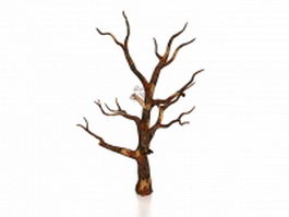 Dry tree 3d model preview