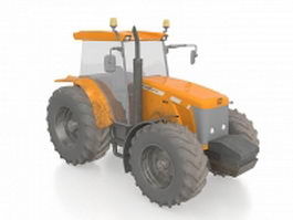 Farm tractor 3d model preview