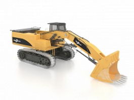 Front end loader 3d model preview