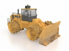 Landfill compactor 3d preview