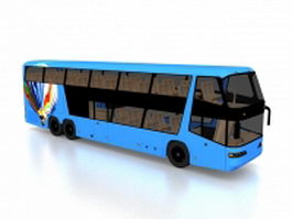 Double-decker bus 3d model preview