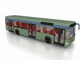 City bus 3d model preview