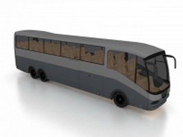 Coach bus 3d model preview