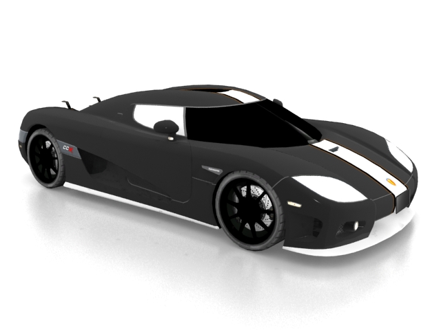 Koenigsegg CCX sports car 3d rendering