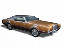 Classic muscle car 3d model preview