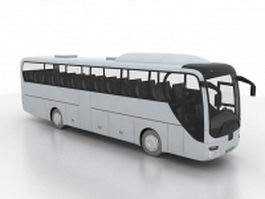 Luxury coach bus 3d model preview