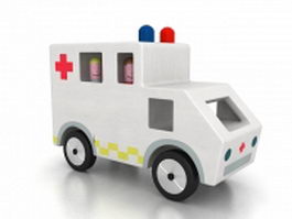 Cartoon ambulance 3d preview