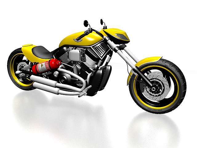 Harley-Davidson V-Rod 3d rendering