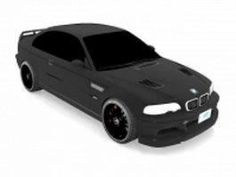 BMW M3 GTR race car 3d model preview