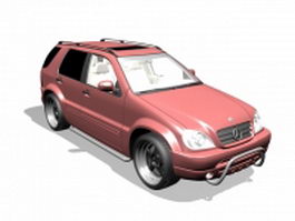 Mercedes-Benz ML-430 luxury SUV 3d model preview