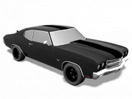 1972 Chevelle SS coupe 3d model preview