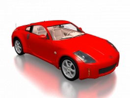 Opel GT sports car 3d model preview