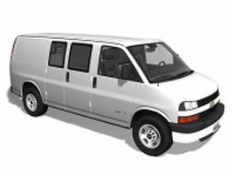 Chevrolet Express van 3d model preview