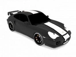Porsche 911 GT2 racing car 3d model preview