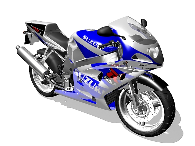 Suzuki GSR750 sports motorcycle 3d rendering