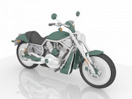 Sport touring motorcycle 3d model preview