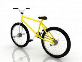 Mountain bicycle 3d model preview