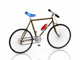 Road bicycle 3d model preview