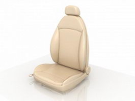 Leather car seat 3d preview