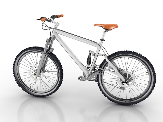 Mountain bicycle 3d rendering