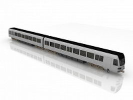 Metro train 3d model preview