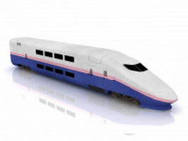 Shinkansen locomotive 3d model preview