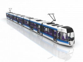 Electric streetcar 3d preview