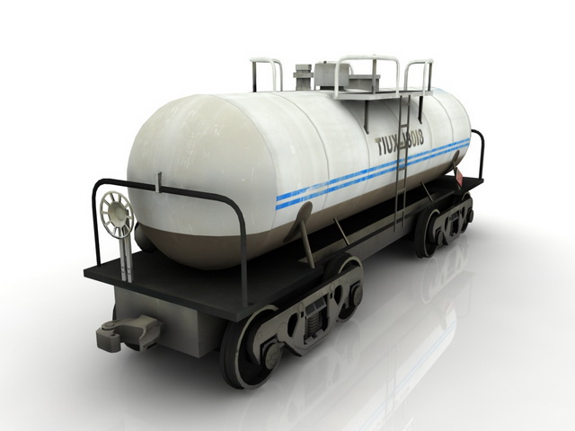 Small tank car 3d rendering