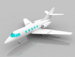 Passenger airline 3d model preview