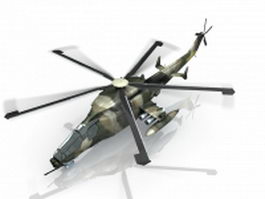 Chinese military attack helicopter 3d model preview