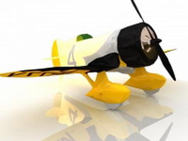 Gee Bee aircraft 3d model preview