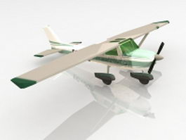 Cessna 182 aircraft 3d model preview